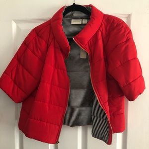 Chico’s Cropped Lightweight Puffer Jacket